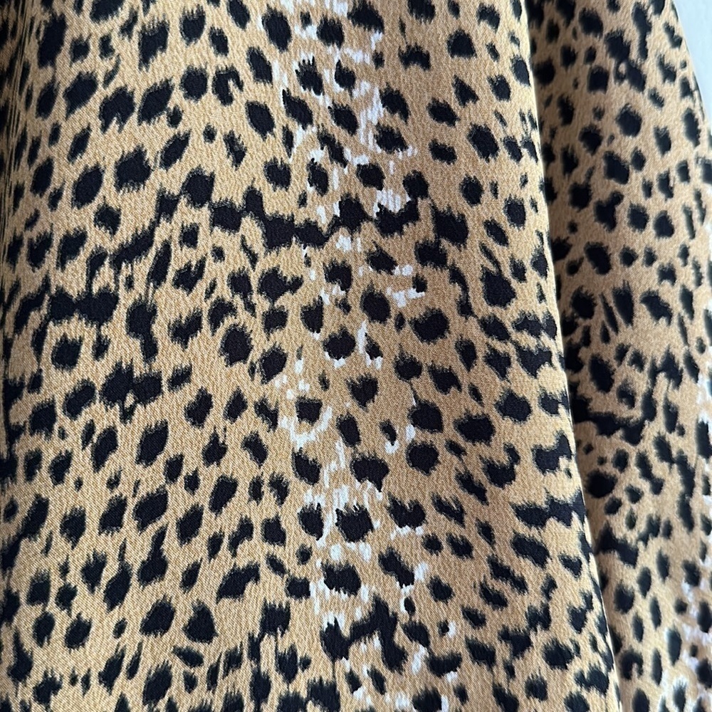 WREN 100% silk leopard print mini dress size Small - Picture 8 of 12